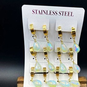 تصویر گوشواره آویز لامپی 