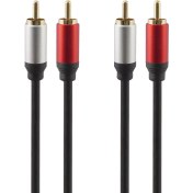 تصویر کابل صدا 2 به 2 RCA کی نت 5 متری مدل K-C138 کد K-CSRCA050 