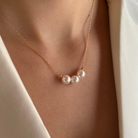 تصویر گردنبند مروارید سه تایی Xuping