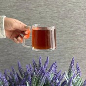 تصویر ماگ دسته دار دلی گلس مدل TOROYDAL 