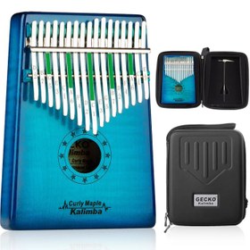 تصویر کالیمبا جکو مدل K17BC-BL همراه هاردکیس Gecko k17MC-BL Kalimba