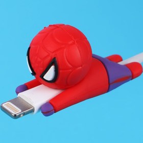 تصویر محافظ کابل شارژر طرح مرد عنکبوتی کد 1 Fantasy Cable Protector