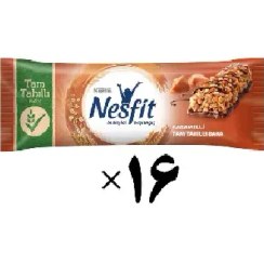 تصویر غلات بار کرم کاراملی 16 عددی نسفیت نستله Nestle Nesfit 