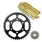 تصویر لوازم یدکی موتورسیکلت ست زنجیر زنجیری BAJAJ PULSAR NS 200 OEM WITH O RING Ybs 