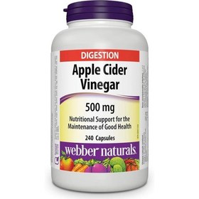 تصویر کپسول سرکه سیب وبر نچرالز 240 عدد Webber Naturals Apple Cider Vinegar 