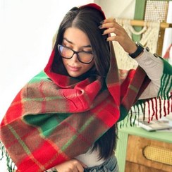 تصویر شال موهر چهارخونه 20667 