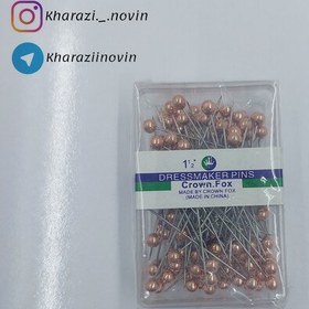 تصویر سوزن مرواریدی متالیک 