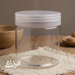 تصویر قوطی جار ۲۴۸ میلی لیتر دهانه ۷۰ شفاف 