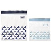 تصویر زیپ کیپ آبی 60 تایی ایکیا ISTAD ikea Resealable Bag
