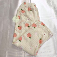 تصویر ست بلوز و شلوار حوله ای هلویی 