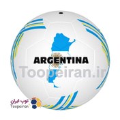 تصویر توپ فوتبال مدل لاستیکی Messi Argentina2022 