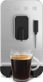 تصویر Smeg BCC12BLMUK 50’S Retro Style Bean To Cup Coffee Machine With Milk Frother, 8 Beverage Settings, Multiple Grind Functions, Adjustable Water Hardness, Matte Black, 1 Year Warranty 