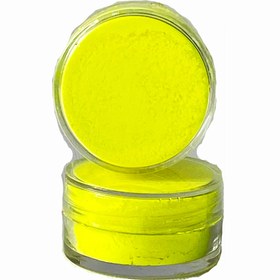 تصویر رنگ سبزفسفری (زرد) پودری فلوروسنت رزین اپوکسی وزن میانگین 10 گرم 