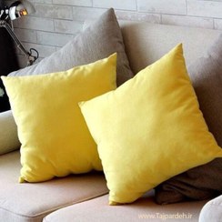 تصویر کوسن مخمل رنگی سایز ۴۰ در ۴۰ 