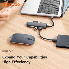 تصویر هاب تایپ سی 5 کاره مک دودو مدل Mcdodo Hu-1430 ا 5in 1 USB-C Hub Mcdodo 5in 1 USB-C Hub Mcdodo