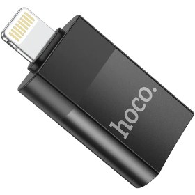 تصویر مبدل OTG لایتنینگ هوکو مدل UA17 HOCO UA17, Lightning male to USB