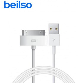 تصویر کابل شارژ اصلی آیفون 4 و 4s مدل Apple 30 Pin to USB Cable 