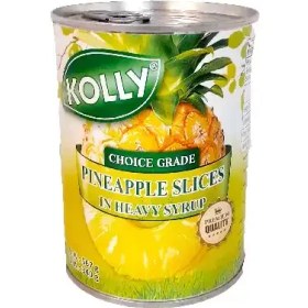 تصویر کمپوت آناناس kolly کولی 567 گرمی – باکس 24 عددی Kolly Pineapple Compote Slices 567 gr