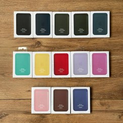 تصویر جاکارتی مگ سیف اپل Leather wallet magsafe 