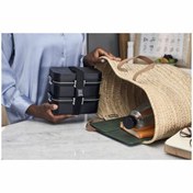 تصویر ست ۵ پارچه ظرف غذای مشکی زولینگ سازگار با سیستم خلأ و نگهداری ZWILLING Fresh & Save Vacuum Lunch Box,Black Matte 