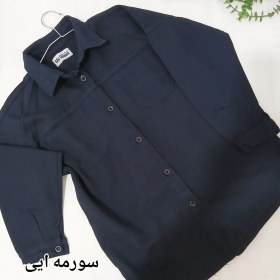 تصویر کت کتان - مشکی 