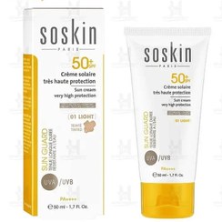 تصویر ضد آفتاب رنگی ساسکین | Soskin Sunscreen 01 Light 157598