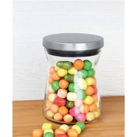 تصویر جاحبوبات شیشه ای بادرب استیلMGS 600CC، کد B600S 