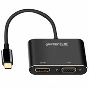 تصویر مبدل Type C به HDMI/VGA یوگرین CM162 Ugreen CM162 USB Type-C To HDMI / VGA Converter