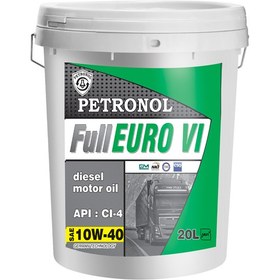 تصویر روغن موتور دیزلی پترونول فول یورو 10W40 VI حجم 20 لیتر Petronol Full Euro VI 10W40 Diesel Oil 20 L