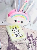 تصویر دفتر یادداشت ۲۰۰ برگ طرح پاندا - سبز 