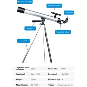 تصویر تلسکوپ پایه آلومینیومی _ مدل 50600 