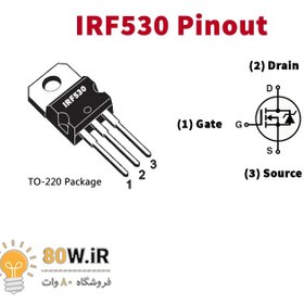 تصویر IRF530 TO-220 IRF 530 TO-220