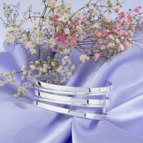 تصویر دستبند بنگل هارمونی سیلور multi bangle silvery