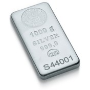 تصویر شمش نقره نادیر ۱۰۰۰ گرمی عیار ۹۹۹.۹ 