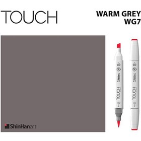 تصویر ماژیک تاچ (Touch) بدنه سفید شماره Wg7 Warm Grey ماژیک راندو مدل ماژیک تاچ (Touch) بدنه سفید شماره Wg7 Warm Grey