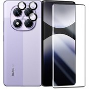 تصویر محافظ صفحه نمایش FL Edge Ring مناسب برای شیائومی Redmi Note 14 Pro 4G به همراه محافظ لنز دوربین 
