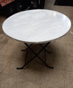 تصویر میز خاطره و هفت سین تاشو - سفید / ۶۰cm 