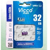 تصویر کارت حافظه (رم) microSDHC ویکو من مدل Extre 533X کلاس 10 استاندارد UHS-I U1 سرعت80MBpsظرفیت 32 گیگابایت 