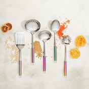 تصویر سرویس کفگیر ملاقه 5 پارچه کاراجا مدل Apricot Pop-Up 