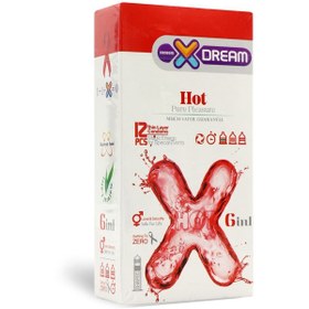 تصویر کاندوم تاخیری خاردار شیاردار Hot 6in1 ایکس دریم 12 عددی ا (12Pcs) Hot Condom (12Pcs) Hot Condom