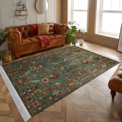 تصویر فرش مخمل هازان ترک کد M110 