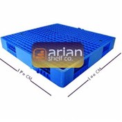 تصویر پالت پلاستیکی مشبک سایز ۱۰۰ در ۱۲۰ سانتی‌متر 