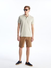 تصویر Standart Kalıp Gabardin Erkek Şort 