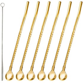 تصویر نی قاشقی استیل 