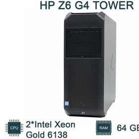 تصویر کیس اچ پی تاورHP Z6 G4 TOWER WORKSTATION پردازنده Xeon Gold 6138 