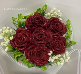 تصویر گل ربانی دسته گل پروانه ای Flowerzarrabi