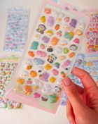 تصویر استیکر برجسته میکس حیوانات و سانریو 3400 - حیوانات میکس 