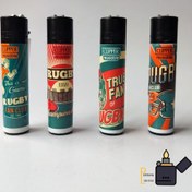 تصویر فندک گازی پلاستیکی کلیپر طرح راگبی 