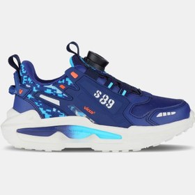 تصویر کفش‌ ورزشی سبک پسرانه پیش‌دبستانی رنگ سرمه‌ای برند vicco Code Lightweight Boys Preschool Navy Blue Sneakers