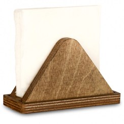 تصویر جا دستمال مثلث چوبی یک عددی Single wooden triangle